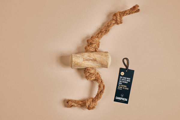 CANOPHERA GmbH - Dog Chew Made of Coffee Wood and Coconut Rope.: L / English