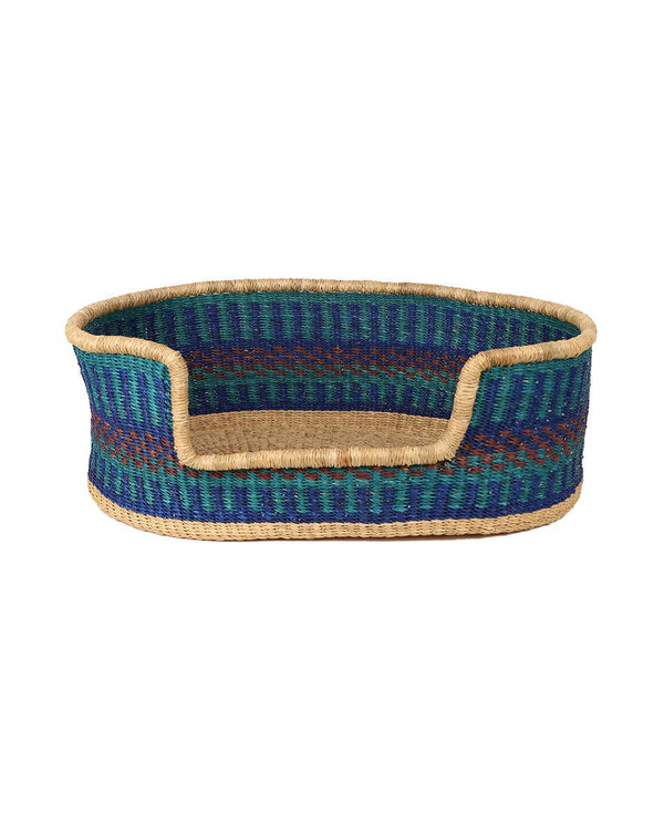 The Basket Room - BUAKU : Panier pour chien bleu et marron - Petit : Bleu / Petit