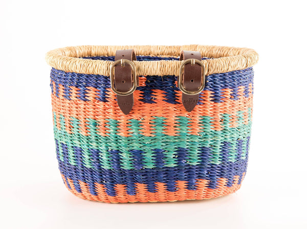 The Basket Room - YENDI : Panier de vélo à motifs bleus pour enfant