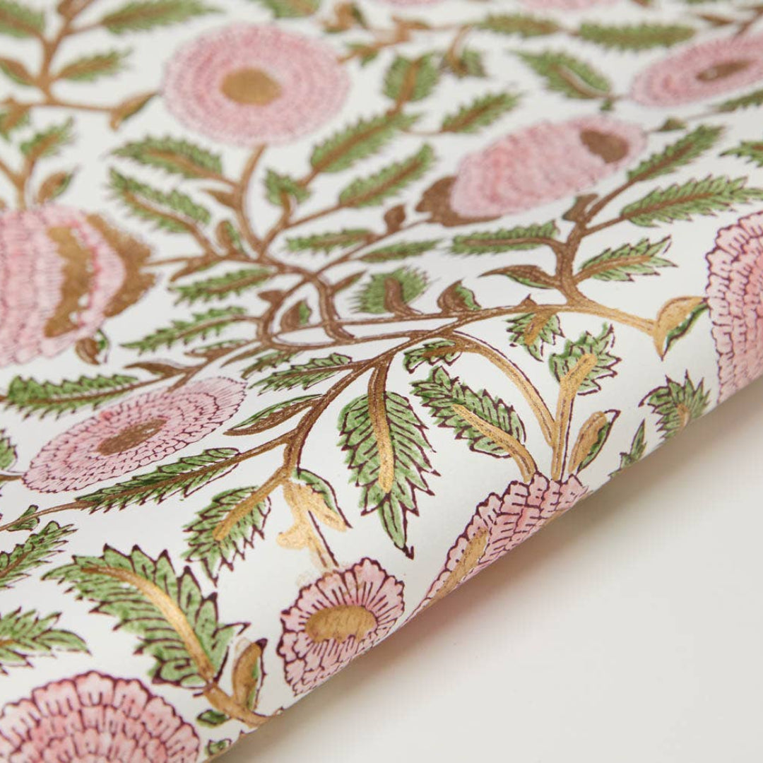 Paper Mirchi - 3 sheets of Hand Block Printed Wrapping Paper Sheets ...