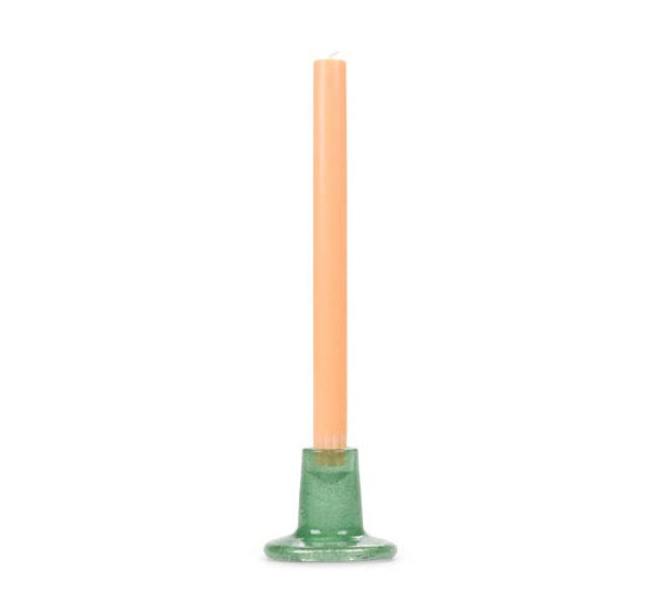 BRITISH COLOUR STANDARD - Glass Candleholder in Jade Green