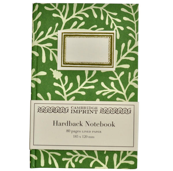 Hardback Notebook Sprig Pea Green (Lined)