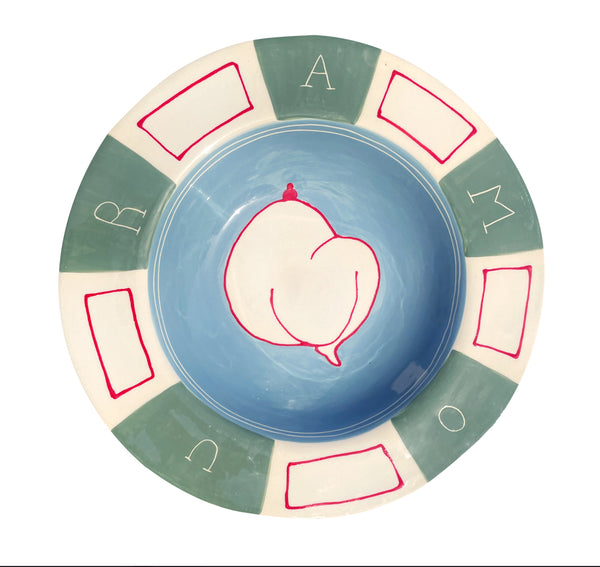 Amour Blue Dinner Plate