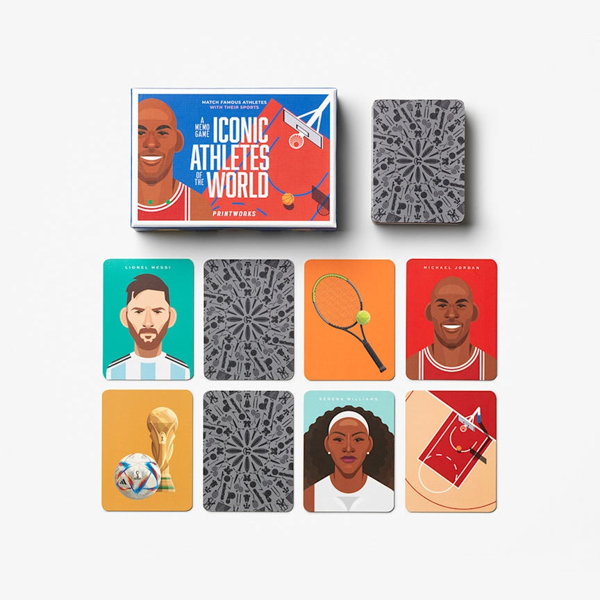 PRINTWORKS Memory Game - Iconic Athletes – Jack & Abel