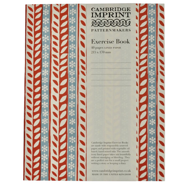 Exercise Book Merry Christmas Red and Blue (Lined)