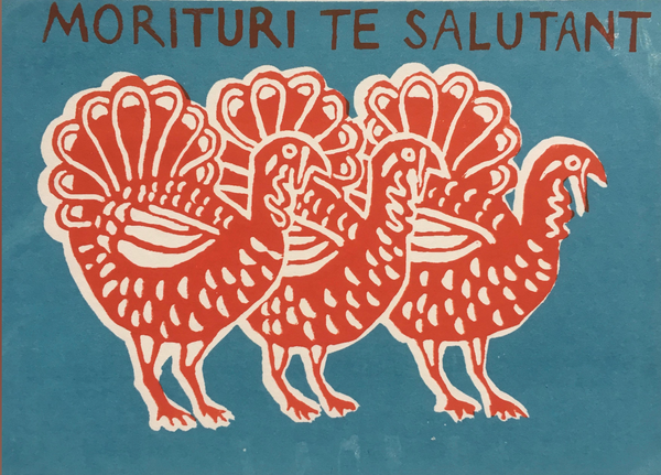 Pack of Ten Cards Gladiator Turkeys