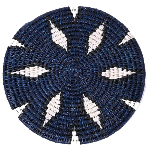 Gone Rural UK - Indigo Collection Trivet - 21cm diam / Pattern