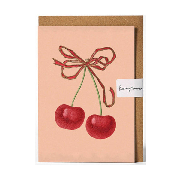 Roomytown - Greetings Card - Cherries