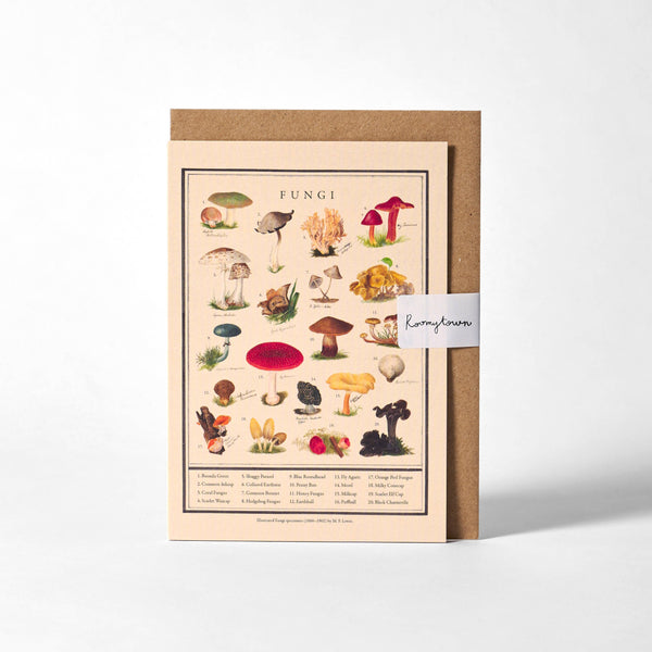 Roomytown - Greetings Card - Fungi